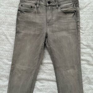 Express Slim Gray Jeans with Faded Look